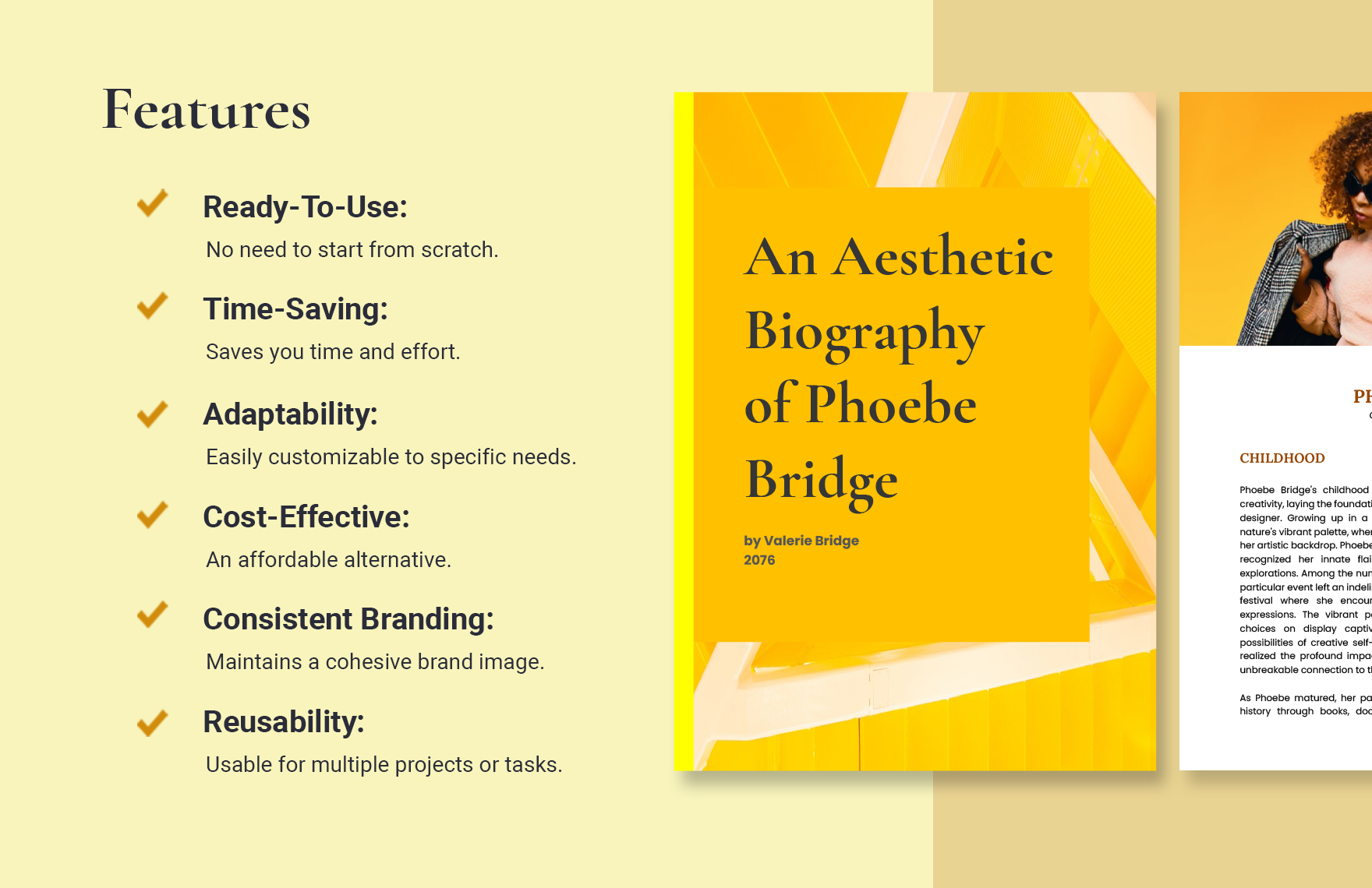 Aesthetic Biography Template