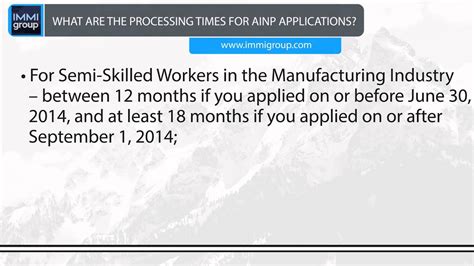 Ainp Processing Times