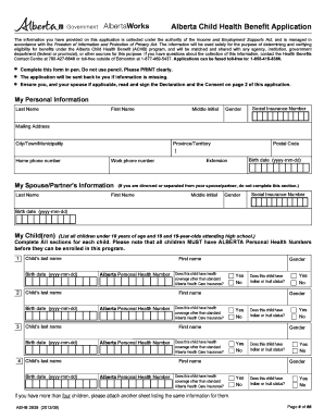 Alberta Benefit Application Complete With Ease Airslate Signnow