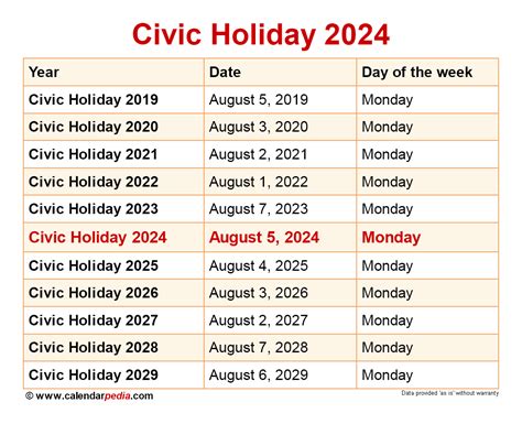 Alberta Civic Holiday 2024: Dates Uncovered