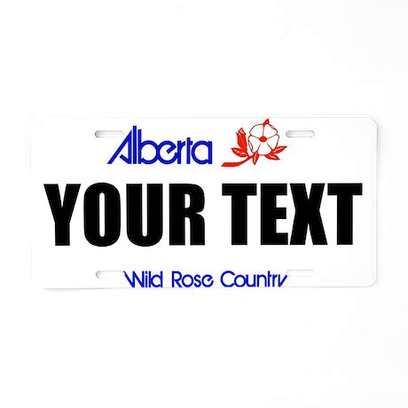 Alberta Customizable License Plate By Ranger275store