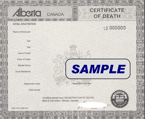 Alberta Death Records