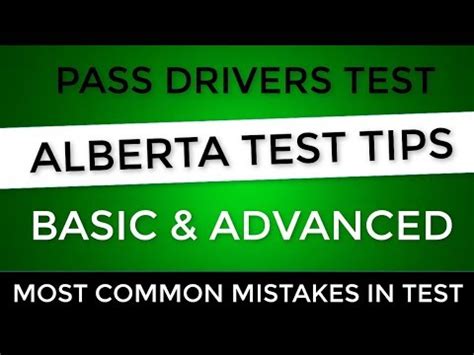 Alberta Driving Test Tips To Pass Drivers Test In 2022 Youtube