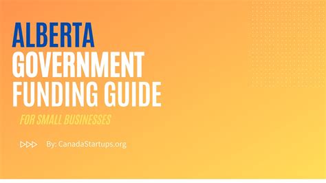 Alberta Government Funding Guide For Small Business Canada Small