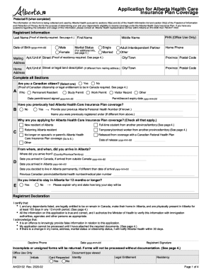 Alberta Health Care Application