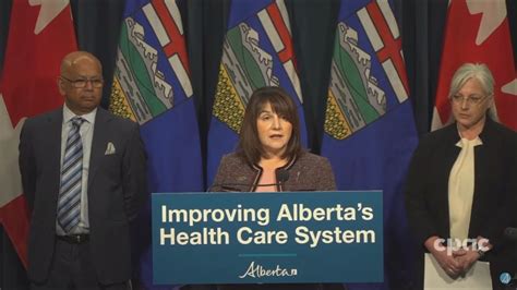 Alberta Health Minister Announces Measures To Strengthen Primary Health