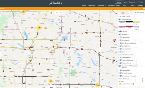 Alberta Highway Conditions Map: Plan Safe Routes