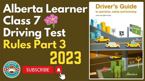 Alberta Learner Class 7 Driving Test Alberta Driving Knowledge Test