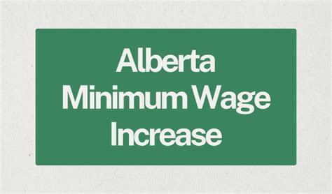 Alberta Minimum Wage: Latest Rates