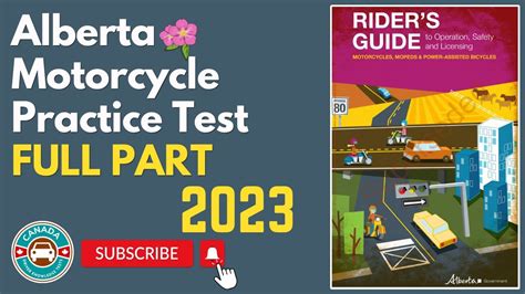 Alberta Motorcycle Practice Test 2023 Canadian Driver Knowledge Test