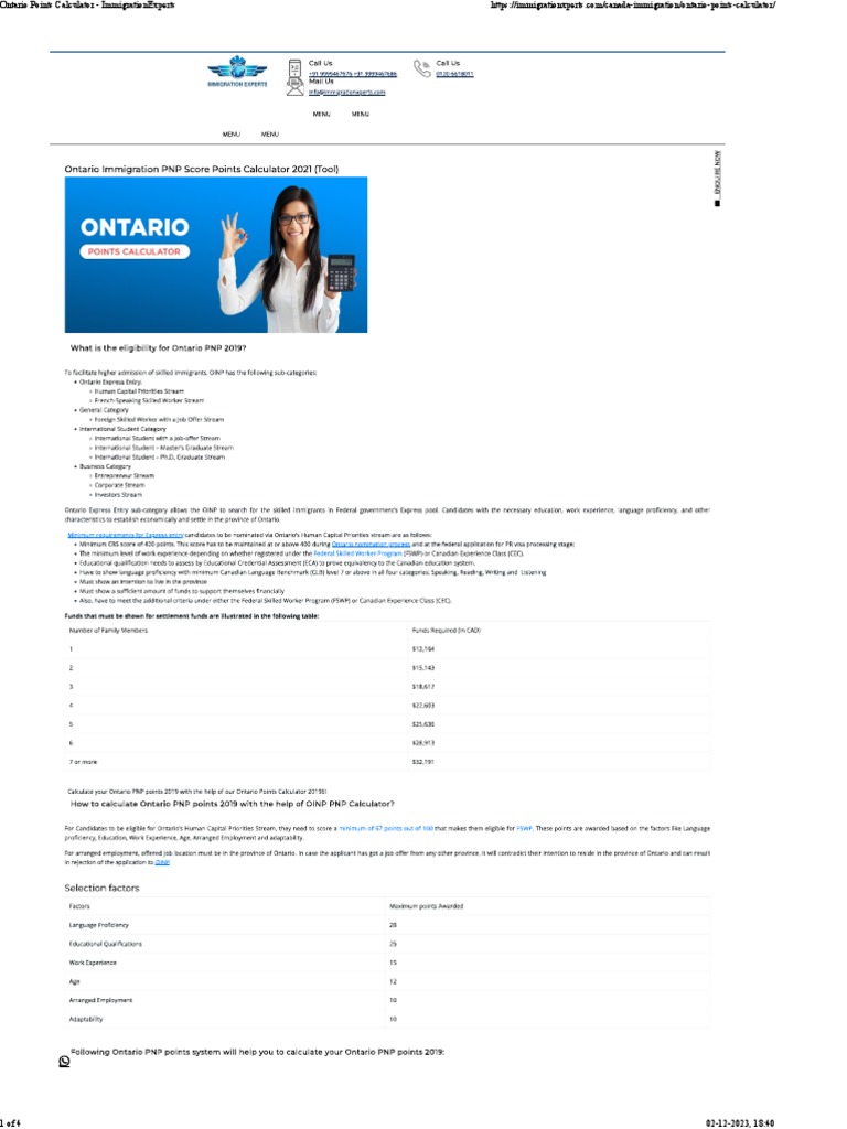 Alberta Pnp Score Calculator: Get Selected