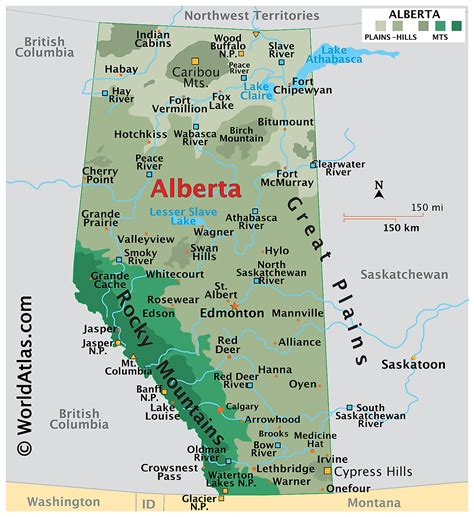 Alberta Regions Map Map Of Canada City Geography