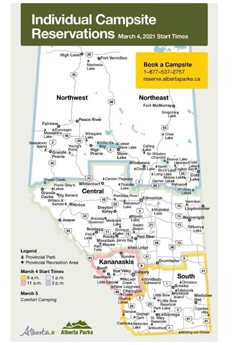 Alberta Reservations Map