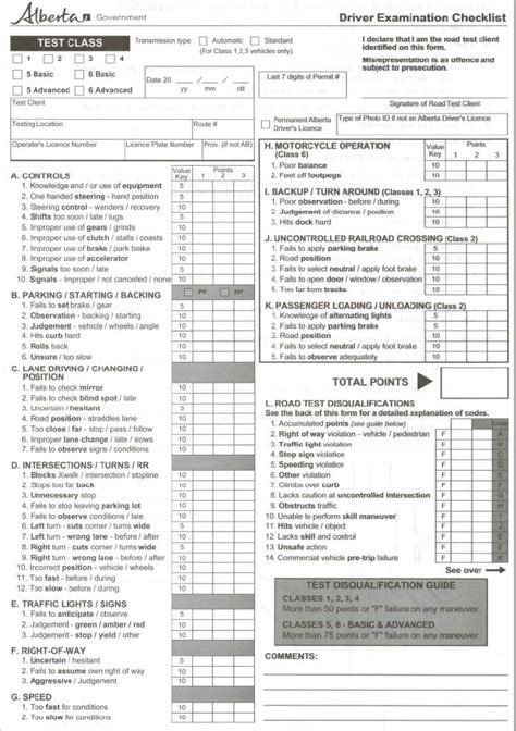 Alberta Road Test Booklet: Master Driving Skills