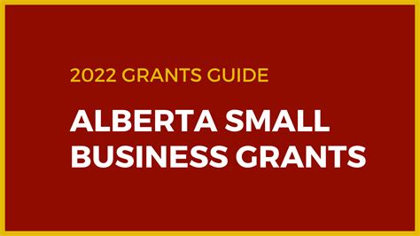 Alberta Small Business Grants: Boost Your Startup