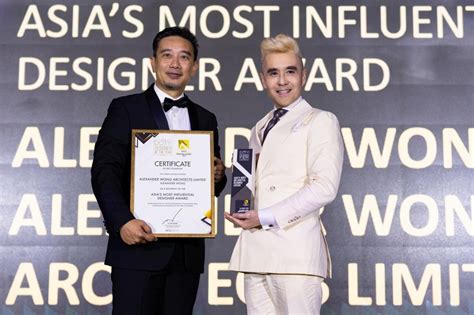 Alexander Wong Receives Asia Most Influential Designer Award Amida