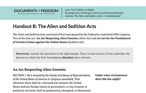 Alien Acts: Know Your Rights