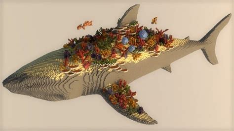 Alive Coral Reef Massive Shark Minecraft Building Inc