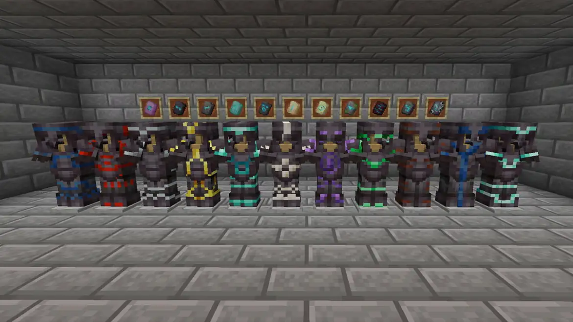 All 16 New Armor Trims As Of Version 1 20 1 On Bedrock Edition R