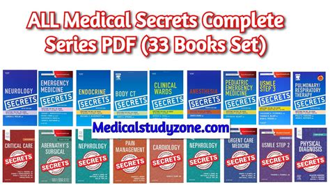 All Medical Secrets Complete Series Pdf 2023 Free Download 33 Books