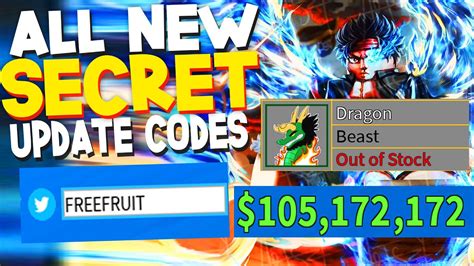 All New 20 Secret Free Devil Fruits Codes In Blox Fruits Roblox Blox