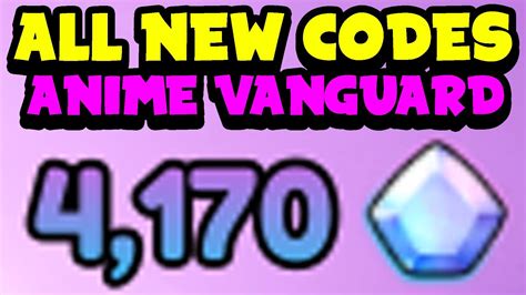 All New Codes In Roblox Anime Vanguard Op Codes Youtube