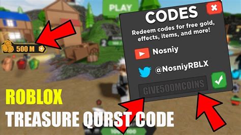 All New Codes In Treasure Quest I Roblox Codes Youtube