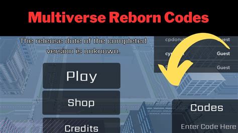 All New Multiverse Reborn Codes 2023 Codes For Multiverse Reborn