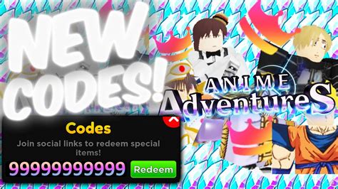 All New Secret Update Codes In Anime Adventures Codes Anime