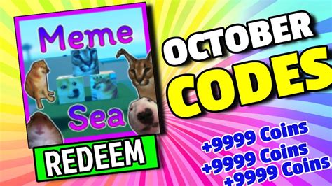 All Secret Meme Sea Codes 2022 Codes For Meme Sea 2022 Roblox Code