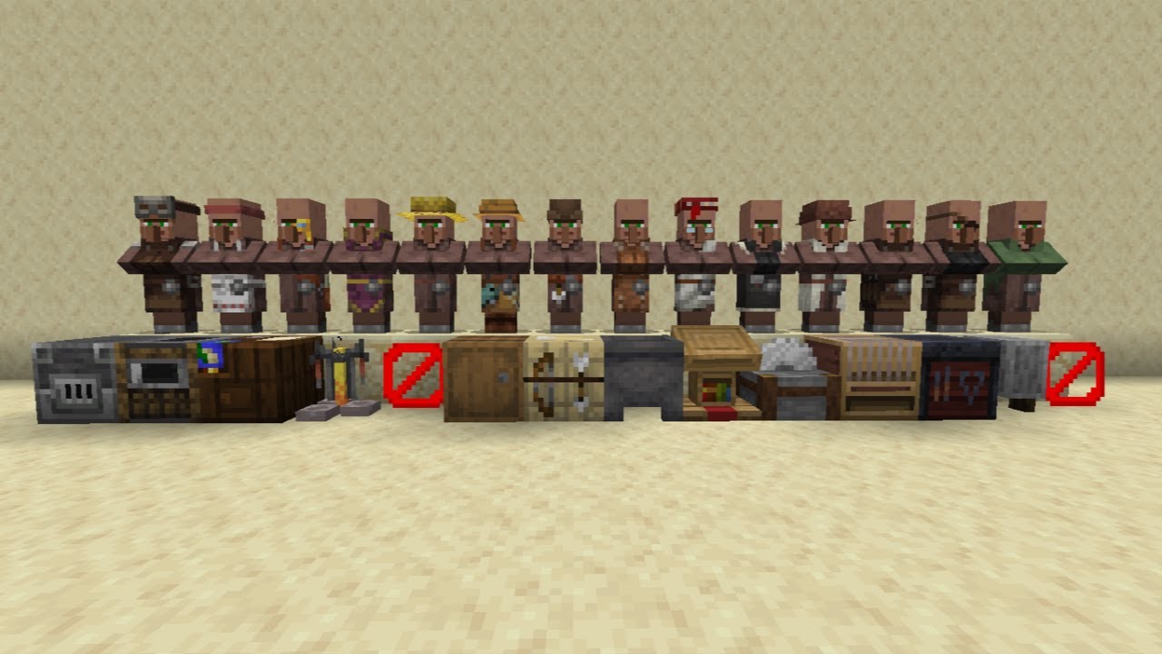 All Types Of Villagers That Exist In One Pic Minecraft Minecraft