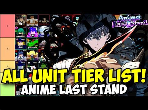 All Units Tier List For The New Solo Leveling Update In Anime Last