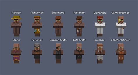 All Villager Types