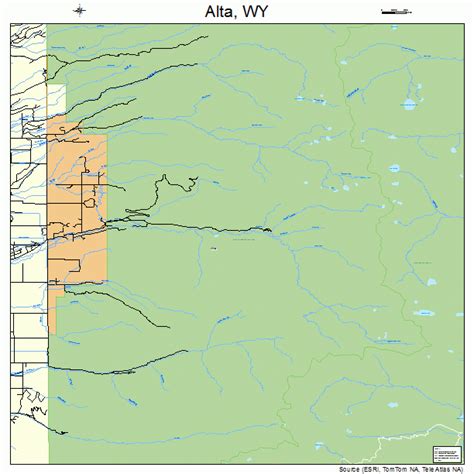 Alta Wyoming Street Map 5601985