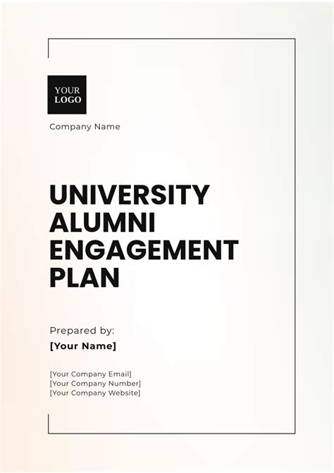 Alumni Strategy Template