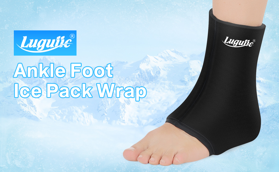 Amazon Com Advancore Ankle Foot Ice Pack Wrap For Injuries Reusable