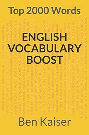 Amazon Com English Vocabulary Boost Top 2000 Words English