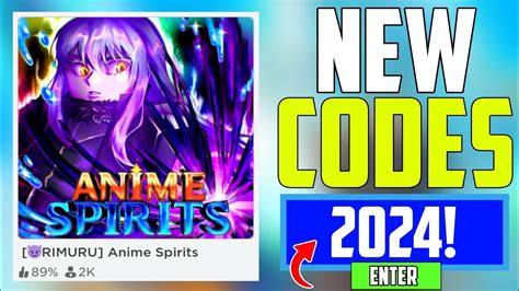 Anime Spirits Codes Dec 2024 Updated Ucngame