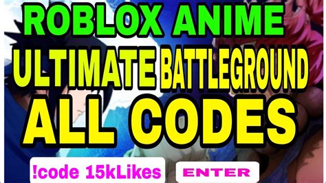 Anime Ultimate Battleground Codes