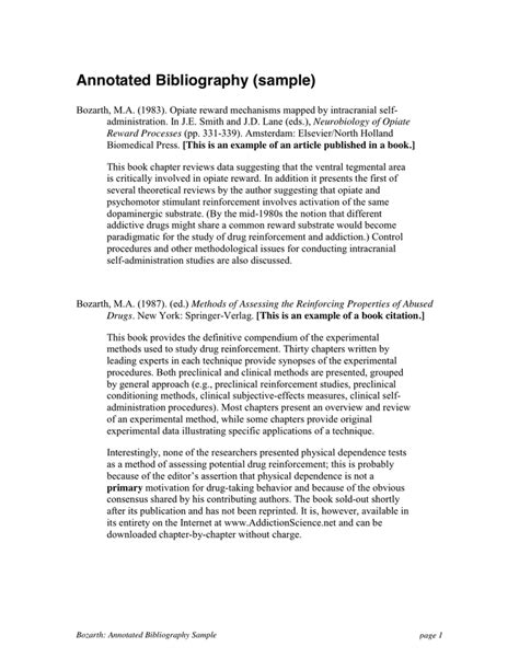 Annotated Bibliography Format Example Pdf Examples