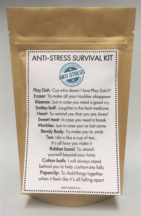 Anti Stress Survival Kit Simplysaidkits