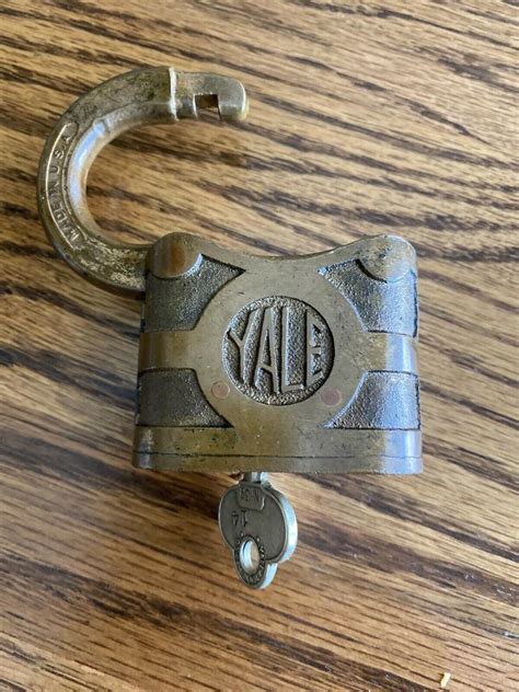 Antique Vintage Yale Towne Padlock Pat 1878 Early Heavy Yale