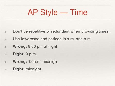 Ap Style For Times