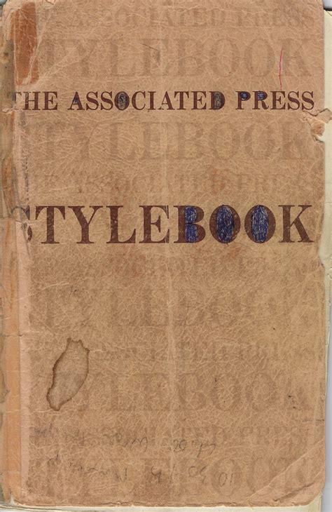 Ap Stylebooks Through The Ages Columbia Journalism Review