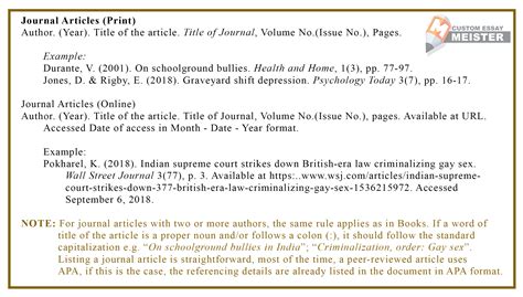 Apa Format And Apa In Text Citation Apa Style Examples