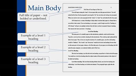 Apa Format Main Body Example Apa Format 12 Basic Rules You Must