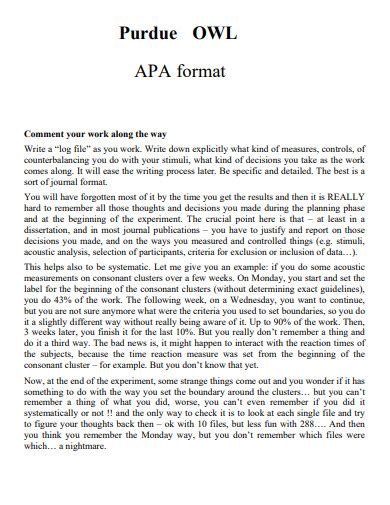 Apa Purdue Owl 19 Examples Pdf