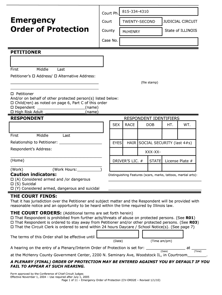 Application Emergency Order Form Complete With Ease Airslate Signnow