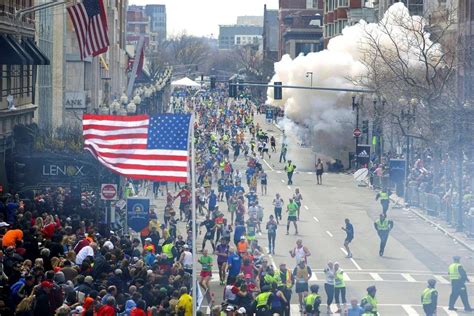 April 15 2013 Boston Marathon Bombing Two Bombs Explode At The