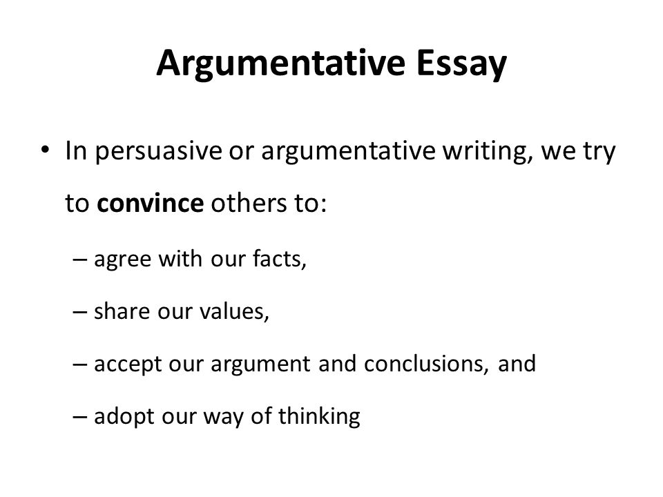 Argumentative Essay: Persuade Effectively